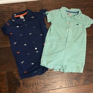 Lot of 2 boys 18 month romper